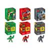 JISI 0144 0145 0146 non  HULK NGƯỜI KHỔNG LỒ ĐỎ XÁM bộ đồ chơi xếp lắp ráp ghép mô hình Super Heroes HULK、RED HULK、GRAY Siêu Nhân Anh Hùng