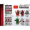 JISI 0256 0257 0258 0259 0260 0261 non  DEADPOOL MINIFIGURE 6 bộ đồ chơi xếp lắp ráp ghép mô hình Super Heroes MINIMAN DEADPOOL SERIES Siêu Nhân Anh Hùng