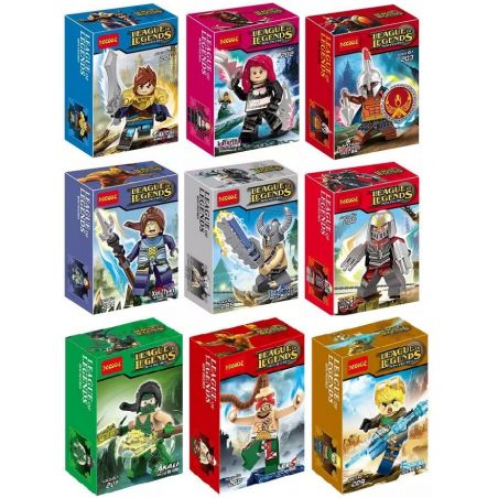 JISI 201 202 203 204 205 206 207 208 209 non  LOL LEAGUE OF LEGENDS MINIFIGURES 9 MỘT BỘ 6 KIỂU 16 DỤNG CỤ LÍNH TỔNG CỘNG 28 bộ đồ chơi xếp lắp ráp ghép mô hình Three Kingdoms Tam Quốc Diễn Nghĩa