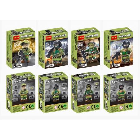 JISI 304 305 306 307 non  LỰC LƯỢNG ĐẶC BIỆT NGA MINIFIGURE 4 bộ đồ chơi xếp lắp ráp ghép mô hình Military Army Quân Sự Bộ Đội