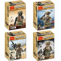 JISI 308 309 310 311 non  LỰC LƯỢNG ĐẶC BIỆT HOA KỲ MINIFIGURE 4 bộ đồ chơi xếp lắp ráp ghép mô hình Military Army Quân Sự Bộ Đội