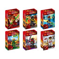 JISI 0071 0072 0073 0074 0075 0076 non  PHANTOM NINJA MINIFIGURE 6 bộ đồ chơi xếp lắp ráp ghép mô hình The  Ninjago Movie Ninja Lốc Xoáy