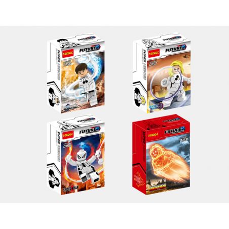 JISI 0156 0157 0158 0159 non  4 NHÂN VẬT SIÊU ANH HÙNG bộ đồ chơi xếp lắp ráp ghép mô hình Super Heroes Siêu Nhân Anh Hùng