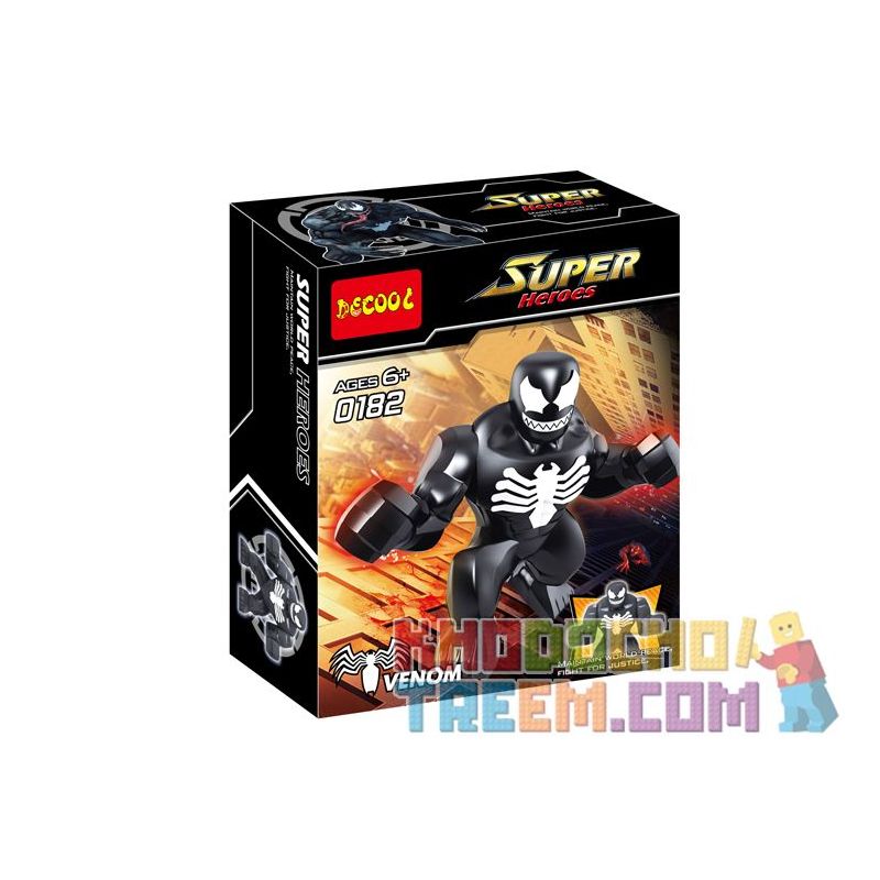 JISI 0182 non  NỌC ĐỘC TRƯỞNG THÀNH bộ đồ chơi xếp lắp ráp ghép mô hình Super Heroes NENOM Siêu Nhân Anh Hùng