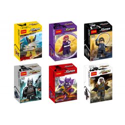 JISI 0184 0185 0186 0187 0188 0189 non  SIÊU ANH HÙNG MINIFIGURE 6 bộ đồ chơi xếp lắp ráp ghép mô hình Super Heroes Siêu Nhân Anh Hùng