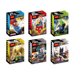 JISI 0199 0200 0201 0202 0203 0204 non  SIÊU ANH HÙNG MINIFIGURE 6 bộ đồ chơi xếp lắp ráp ghép mô hình Super Heroes Siêu Nhân Anh Hùng