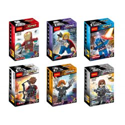 JISI 0205 0206 0207 0208 0209 0210 non  AVENGERS 2 MINIFIGURE 6 MÔ HÌNH bộ đồ chơi xếp lắp ráp ghép mô hình Super Heroes Siêu Nhân Anh Hùng