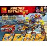 LELE 34015 non  4 BỘ ĐỒ SIÊU ANH HÙNG bộ đồ chơi xếp lắp ráp ghép mô hình Super Heroes HEROES GATHERING Siêu Nhân Anh Hùng 260 khối