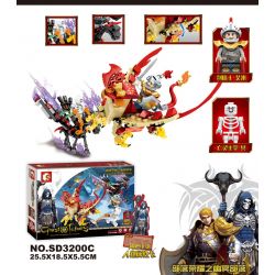 SEMBO WEKKI VIGGI SD3200C 3200C non  NETHER HORDE OF GLORY SWORD AND SHIELD WARRIOR-AMY VS. UNDEAD MASTER-NETHER bộ đồ chơi xếp lắp ráp ghép mô hình Chronicles Of The Ghostly Tribe GHOST TRIBES Bộ Tộc Ma 228 khối