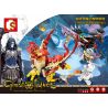 SEMBO WEKKI VIGGI SD3200C 3200C non  NETHER HORDE OF GLORY SWORD AND SHIELD WARRIOR-AMY VS. UNDEAD MASTER-NETHER bộ đồ chơi xếp lắp ráp ghép mô hình Chronicles Of The Ghostly Tribe GHOST TRIBES Bộ Tộc Ma 228 khối