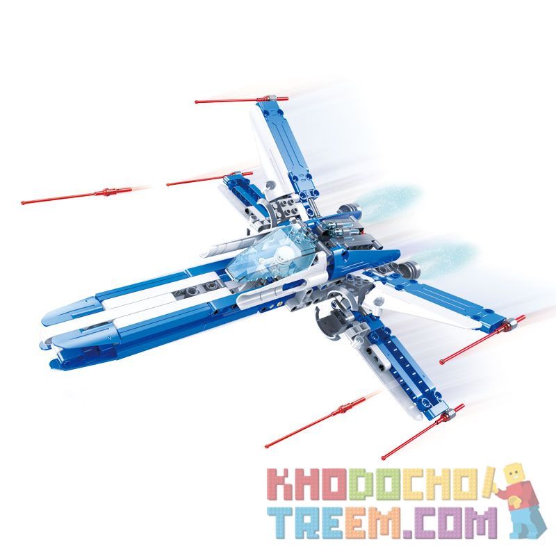 DOUBLEE CADA C54005 54005 non  MÁY BAY CHIẾN ĐẤU CÁNH X bộ đồ chơi xếp lắp ráp ghép mô hình Star Wars Chiến Tranh Giữa Các Vì Sao 276 khối