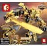 SHENG YUAN SY 11816 non  ARTHUR PHIÊN BẢN VÀNG bộ đồ chơi xếp lắp ráp ghép mô hình King Of Glory Hegemony Game Liên Quân 291 khối