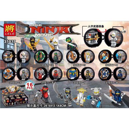 LELE 31077 non  8 NHÂN VẬT THU NHỎ CỦA PHANTOM NINJA WEAPON bộ đồ chơi xếp lắp ráp ghép mô hình The  Ninjago Movie Ninja Lốc Xoáy