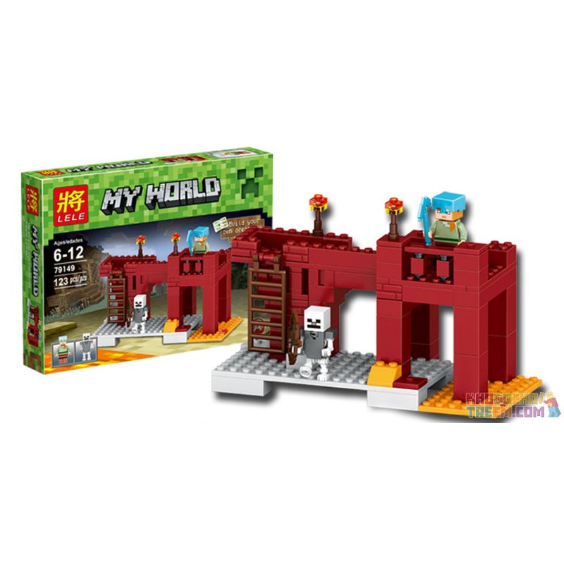 LELE 79149A 79149B 79149 non  NƠI ẨN NÁU TRONG TUYẾT PHÁO ĐÀI NGẦM 2 PHIÊN BẢN THU GỌN bộ đồ chơi xếp lắp ráp ghép mô hình Minecraft Game Xây Dựng 249 khối