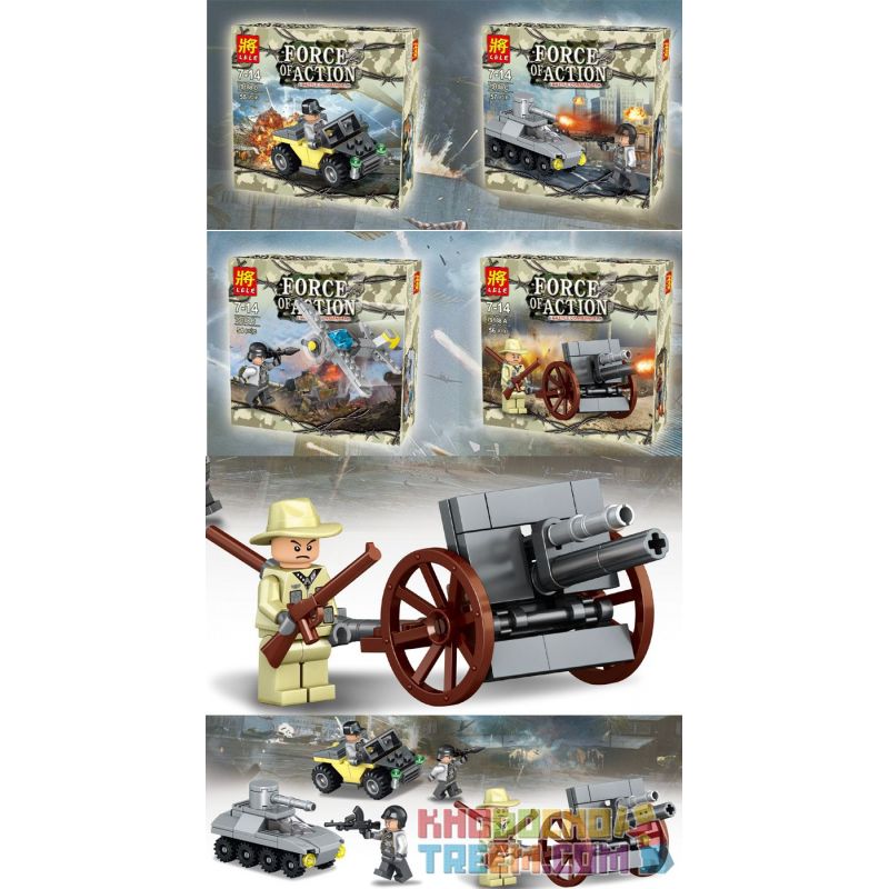 LELE 79188A 79188B 79188C 79188D non  VŨ KHÍ CHỈ HUY CHIẾN TRƯỜNG MINIFIGURE 4 LOẠI bộ đồ chơi xếp lắp ráp ghép mô hình Military Army FORCE OF ACTION BATTLE COMMANDER Quân Sự Bộ Đội 222 khối