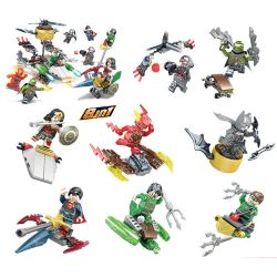 SHENG YUAN SY SY657 non  8 MÁY BAY SIÊU ANH HÙNG MINIFIGURE bộ đồ chơi xếp lắp ráp ghép mô hình Super Heroes HEROES ASSEMBLE Siêu Nhân Anh Hùng