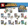 SHENG YUAN SY SY657 non  8 MÁY BAY SIÊU ANH HÙNG MINIFIGURE bộ đồ chơi xếp lắp ráp ghép mô hình Super Heroes HEROES ASSEMBLE Siêu Nhân Anh Hùng