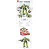 Enlighten 1802 Qman 1802 non  FOUR IN ONE VANGUARD bộ đồ chơi xếp lắp ráp ghép mô hình Transformers SUPER MECHA LEAGUE Robot Đại Chiến Người Máy Biến Hình 253 khối