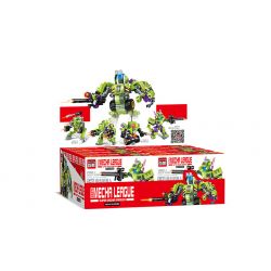 Enlighten 1802 Qman 1802 non  FOUR IN ONE VANGUARD bộ đồ chơi xếp lắp ráp ghép mô hình Transformers SUPER MECHA LEAGUE Robot Đại Chiến Người Máy Biến Hình 253 khối