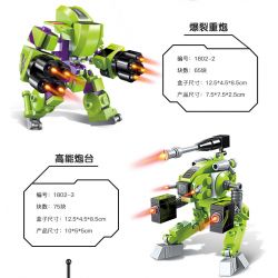 Enlighten 1802 Qman 1802 non  FOUR IN ONE VANGUARD bộ đồ chơi xếp lắp ráp ghép mô hình Transformers SUPER MECHA LEAGUE Robot Đại Chiến Người Máy Biến Hình 253 khối