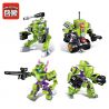 Enlighten 1802 Qman 1802 non  FOUR IN ONE VANGUARD bộ đồ chơi xếp lắp ráp ghép mô hình Transformers SUPER MECHA LEAGUE Robot Đại Chiến Người Máy Biến Hình 253 khối