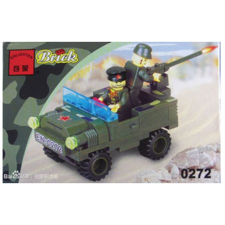 Enlighten 0272 Qman 0272 non  XE CHIẾN ĐẤU bộ đồ chơi xếp lắp ráp ghép mô hình Military Army Quân Sự Bộ Đội