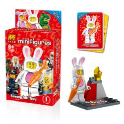 NOT  MINIFIGURES BUNNY SUIT GUY BUMBLEBEE GIRL LIZARD MAN CHICKEN GORILLA PIGGY 71007-14 LELE 78069 xếp lắp ráp ghép mô hình Collectable Minifigures Búp Bê Sưu Tầm 7 khối