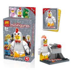 NOT  MINIFIGURES BUNNY SUIT GUY BUMBLEBEE GIRL LIZARD MAN CHICKEN GORILLA PIGGY 71007-14 LELE 78069 xếp lắp ráp ghép mô hình Collectable Minifigures Búp Bê Sưu Tầm 7 khối