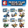 SHENG YUAN SY SD9151 9151 SD9152 9152 SD9153 9153 SD9154 9154 SD9155 9155 SD9148 9148 SD9149 9149 SD9150 9150 non  ĐỘI CỨU HỘ 8 bộ đồ chơi xếp lắp ráp ghép mô hình Rescue Team THE NEXT WORLD RESCUE TEAM START 346 khối