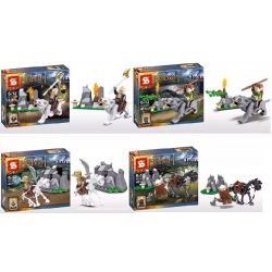 SHENG YUAN SY SY206A 206A SY206B 206B SY206C 206C SY206D 206D non  MINIFIGURES 4 KIỂU bộ đồ chơi xếp lắp ráp ghép mô hình The Lord Of The Rings Chúa Nhẫn 174 khối
