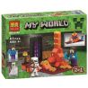 Bela 10189 Lari 10189 non  KHOẢN TIỀN GỬI NHỎ 2 TRONG 1 bộ đồ chơi xếp lắp ráp ghép mô hình Minecraft MY WORLD Game Xây Dựng 61 khối