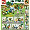 SHENG YUAN SY SY847 non  STEVEN MANOR 6IN1. bộ đồ chơi xếp lắp ráp ghép mô hình Minecraft MY WORLD Game Xây Dựng