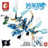 SHENG YUAN SY S8102 8102 non  NGỌC RỒNG TSUNAMI bộ đồ chơi xếp lắp ráp ghép mô hình The  Ninjago Movie NINJA THUNDER SWORDSMAN Ninja Lốc Xoáy 176 khối