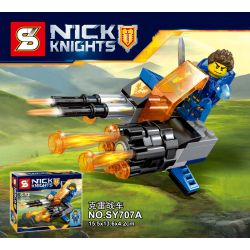 SHENG YUAN SY SY707A 707A non  CRAY XE NGỰA bộ đồ chơi xếp lắp ráp ghép mô hình Nexo Knights NICK KNIGHTS CLAY Hiệp Sỹ Nexo 69 khối
