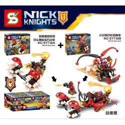 SHENG YUAN SY SY738A 738A SY738B 738B 738 SY738 non  MÁY BẮN ĐÁ NỔ HAI ĐẦU CỦA VỊ TƯỚNG VÀ CHÚ HỀ bộ đồ chơi xếp lắp ráp ghép mô hình Nexo Knights NICK KNIGHTS Hiệp Sỹ Nexo 245 khối