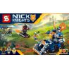 SHENG YUAN SY SY802 non  XE TĂNG THÁP KẾT HỢP ĐẤT SÉT bộ đồ chơi xếp lắp ráp ghép mô hình Nexo Knights CLAY'S TOWER CARRIER Hiệp Sỹ Nexo 275 khối