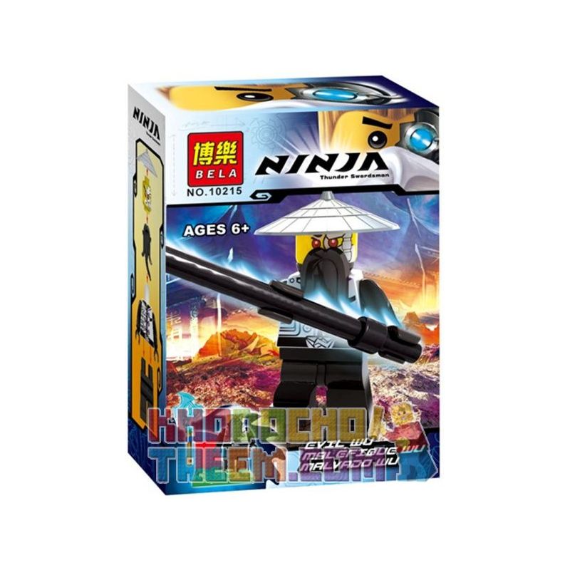 Bela 10215 Lari 10215 non  QUỶ SƯ PHỤ WU bộ đồ chơi xếp lắp ráp ghép mô hình The  Ninjago Movie EVIL WU MALEFIQUE MALVADO Ninja Lốc Xoáy 12 khối