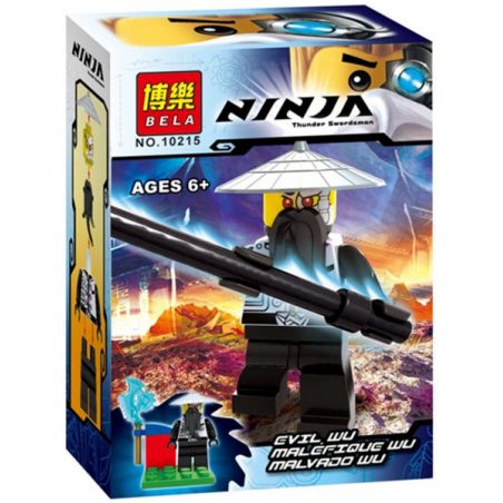 Bela 10215 Lari 10215 non  QUỶ SƯ PHỤ WU bộ đồ chơi xếp lắp ráp ghép mô hình The  Ninjago Movie EVIL WU MALEFIQUE MALVADO Ninja Lốc Xoáy 12 khối