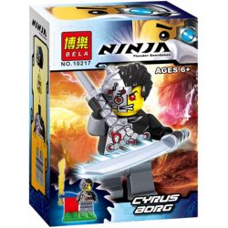 Bela 10217 Lari 10217 non  CYRUS-BORG MINIFIGURES bộ đồ chơi xếp lắp ráp ghép mô hình The  Ninjago Movie CYRUS BORG Ninja Lốc Xoáy 11 khối