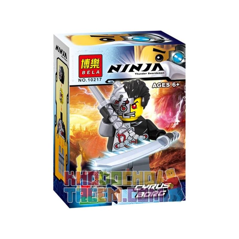 Bela 10217 Lari 10217 non  CYRUS-BORG MINIFIGURES bộ đồ chơi xếp lắp ráp ghép mô hình The  Ninjago Movie CYRUS BORG Ninja Lốc Xoáy 11 khối