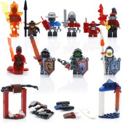 LEPIN 03029D 03029E 03029F 03029A 03029B 03029C non  ROBOT MINIFIGURE 6 bộ đồ chơi xếp lắp ráp ghép mô hình Nexo Knights NEXU KNIGHTS Hiệp Sỹ Nexo 197 khối