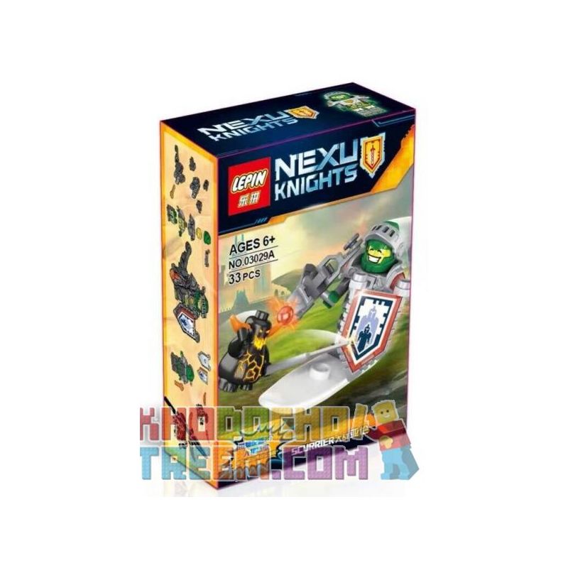 LEPIN 03029D 03029E 03029F 03029A 03029B 03029C non  ROBOT MINIFIGURE 6 bộ đồ chơi xếp lắp ráp ghép mô hình Nexo Knights NEXU KNIGHTS Hiệp Sỹ Nexo 197 khối