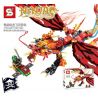 SHENG YUAN SY SY549 non  RỒNG BAY ĐỎ CỦA KAI bộ đồ chơi xếp lắp ráp ghép mô hình The  Ninjago Movie RED DRAGON Ninja Lốc Xoáy 299 khối