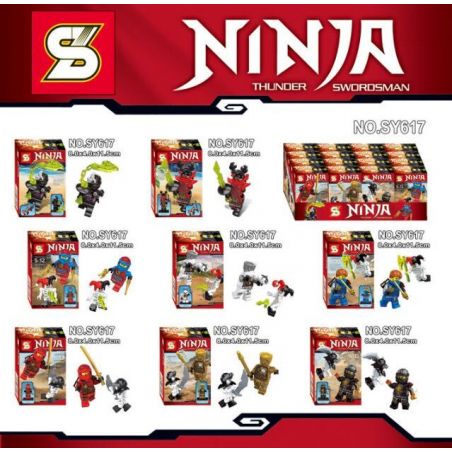 SHENG YUAN SY SY617 non  8 NHÂN VẬT CƯỚP BIỂN BAY bộ đồ chơi xếp lắp ráp ghép mô hình The  Ninjago Movie Ninja Lốc Xoáy 180 khối