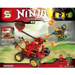 SHENG YUAN SY SY808B 808B non  KAY'S NÉM XE bộ đồ chơi xếp lắp ráp ghép mô hình The  Ninjago Movie KAI VS FLINTLOCKE Ninja Lốc Xoáy 163 khối
