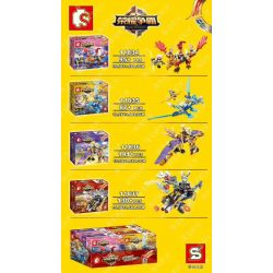 SHENG YUAN SY 11834 11835 11836 11837 non  GẮN XE 4 LOẠI bộ đồ chơi xếp lắp ráp ghép mô hình King Of Glory Hegemony Game Liên Quân 453 khối