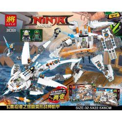 LELE 31081 non  BIẾN DẠNG CUỐI CÙNG CỦA NINJA PHANTOM bộ đồ chơi xếp lắp ráp ghép mô hình The  Ninjago Movie THE LELE NINJA MOVIE Ninja Lốc Xoáy 254 khối