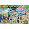 LELE 33073 non  8 CẢNH NHỎ NHỎ bộ đồ chơi xếp lắp ráp ghép mô hình Minecraft MY WORLD Game Xây Dựng 232 khối