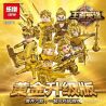 LEPIN 03076A 03076B 03076C 03076D 03076E 03076F non  MINIFIGURES 6 PHIÊN BẢN NÂNG CẤP VÀNG bộ đồ chơi xếp lắp ráp ghép mô hình King Of Glory Hegemony KING HERO Game Liên Quân 200 khối