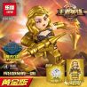 LEPIN 03076A 03076B 03076C 03076D 03076E 03076F non  MINIFIGURES 6 PHIÊN BẢN NÂNG CẤP VÀNG bộ đồ chơi xếp lắp ráp ghép mô hình King Of Glory Hegemony KING HERO Game Liên Quân 200 khối